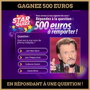 Concours : Gagnez 500 euros en répondant à une question !