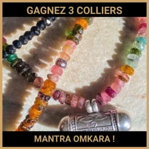 CONCOURS: GAGNEZ 3 COLLIERS MANTRA OMKARA !