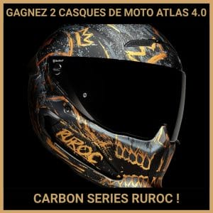 CONCOURS: GAGNEZ 2 CASQUES DE MOTO ATLAS 4.0 CARBON SERIES RUROC !